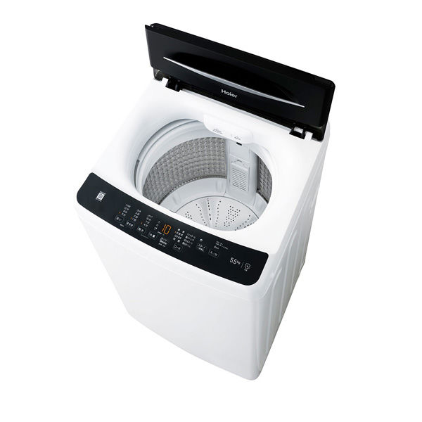 ハイアール 5.5kg 全自動洗濯機 ～3人 黒色 JW-U55B-K 1台（直送品 