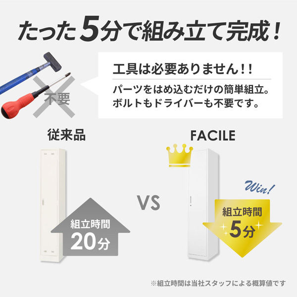 ネットフォース FACILE 8人用 スリムロッカー ダイヤル錠 木目
