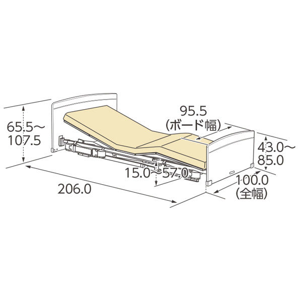 介護ベッド】ラフィオ 3Mポジショニング ラウンドボード（LB