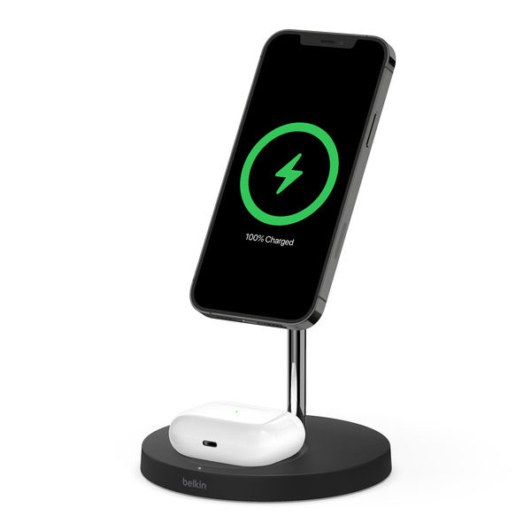 MagSafe充電器 2in1 15W充電 MFi認証 iPhone AirPods対応 ワイヤレス 