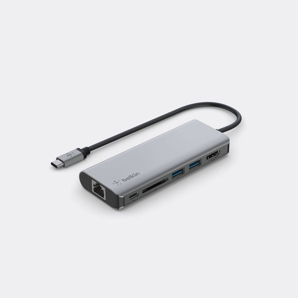 ドッキングステーション USB Type-Cハブ LANポート SDカードスロット HDMI×1 USBハブ Belkin 1個 - アスクル