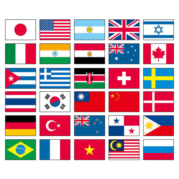 東京製旗 万国旗30カ国セット（S判・25×37.5cm） 49163 1セット（わけあり品） - アスクル