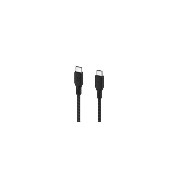 USB-C & USB-C ケーブル 3m　ブラック Belkin Type-Cケーブル 3m 100W 超高耐久 - USB（C）[オス