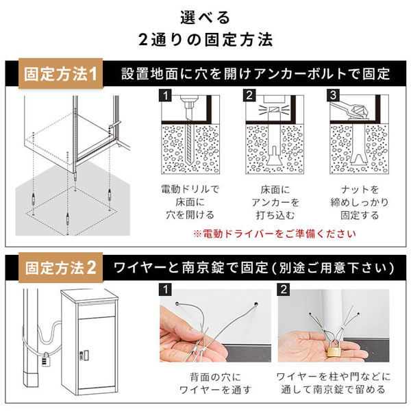 三栄コーポレーション 投函口2箇所 大容量宅配ボックス(木目調）ホワイト ×木目調ホワイト A1-KBBPBWHWH_AS 1台（直送品） - アスクル