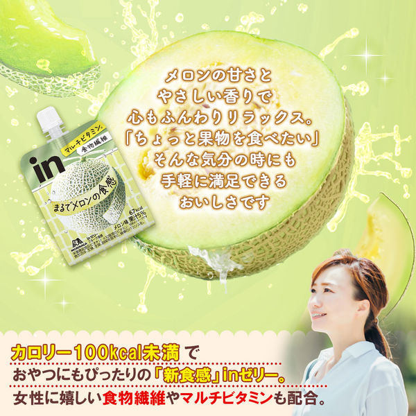 販売終了しました】森永 inゼリー フルーツ食感 メロン