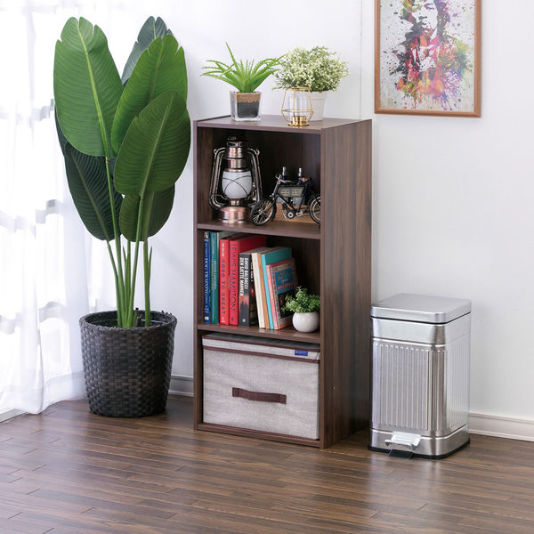 インテリア3点 送料無料】エイ・アイ・エス Nクイックイージー3段 ブラウン NQ-3 BR