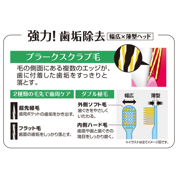プレミアムケア ハブラシ 高歯垢除去 5列コンパクト ふつう 薄型ヘッド