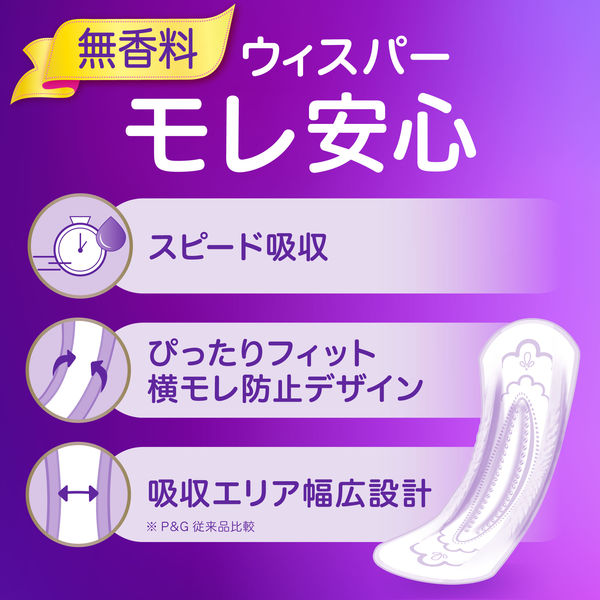 P&G ウィスパー うすさら安心 吸水ケア 吸水パッド 120cc 無香料 