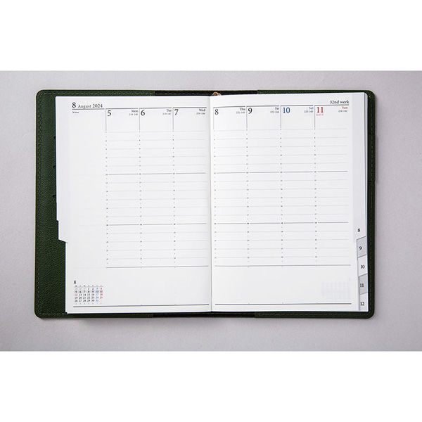 高橋書店 【2024年版】リシェル5 A6 バーチカル 月曜始まり パイン