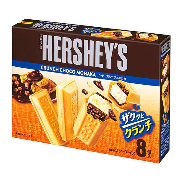 ロッテ [アイス] ロッテ HERSHEY'Sクランチチョコモナカ 224ml×8個