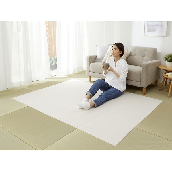 サンコー 畳用 おくだけ吸着 畳に使えるタイルマット グレージュ 1
