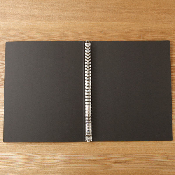 無印良品 バインダー A4 30穴 ダークグレー 1セット（2冊） 良品