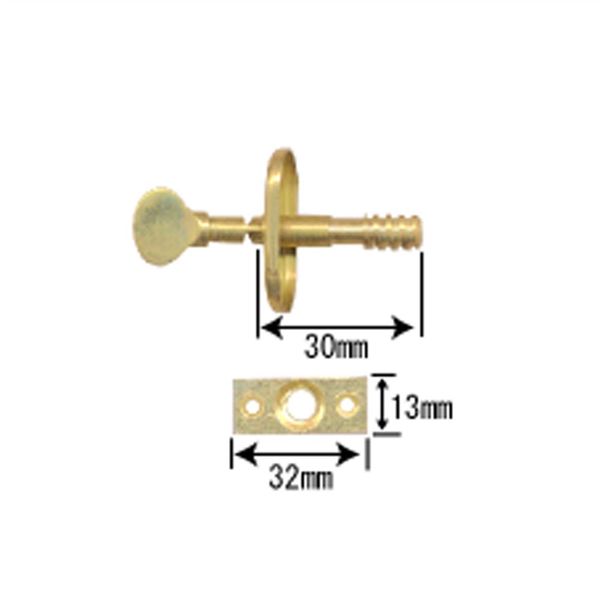 和気産業 真鍮極上中折ネジ締 30mm VA-180 1セット(4個)（直送品