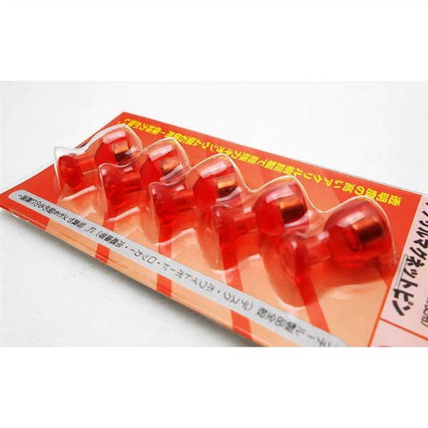 和気産業 超強力!!アクリルマグネットピン 赤 5個 NMG-020 1