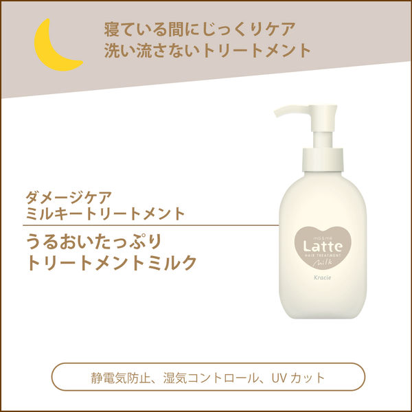 ma＆me Latte（マー＆ミー ラッテ） ダメージケア ミルキートリートメント 180g クラシエ - アスクル