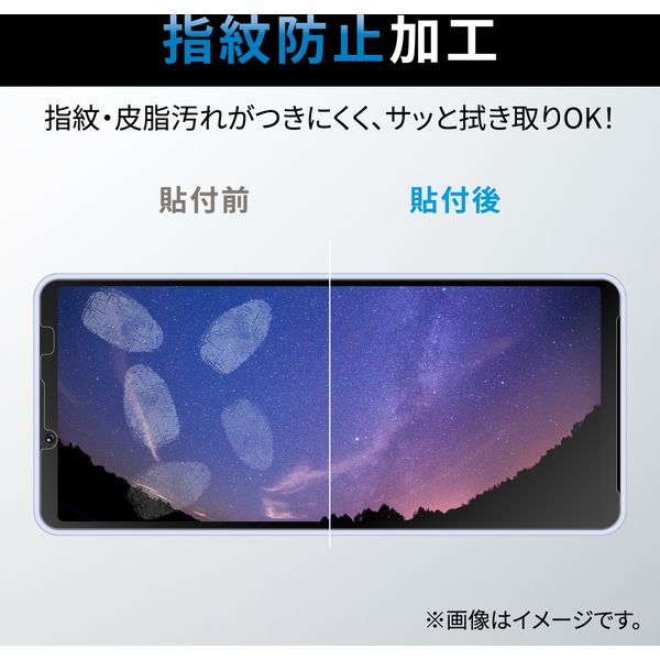 Xperia 10 V フィルム アンチグレア 抗菌 指紋防止 反射防止 マット PM-X232FLF エレコム 1個（直送品） - アスクル