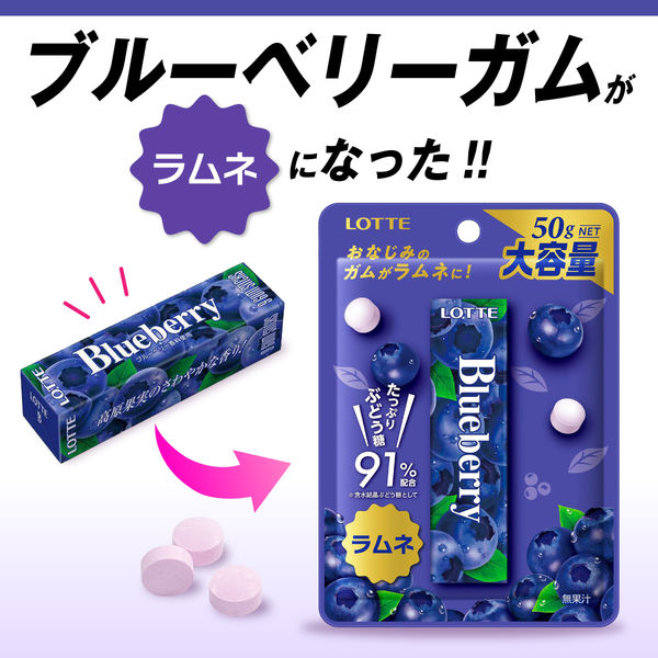 ロッテ ブルーベリーラムネ 50g x10 21413 10個（直送品