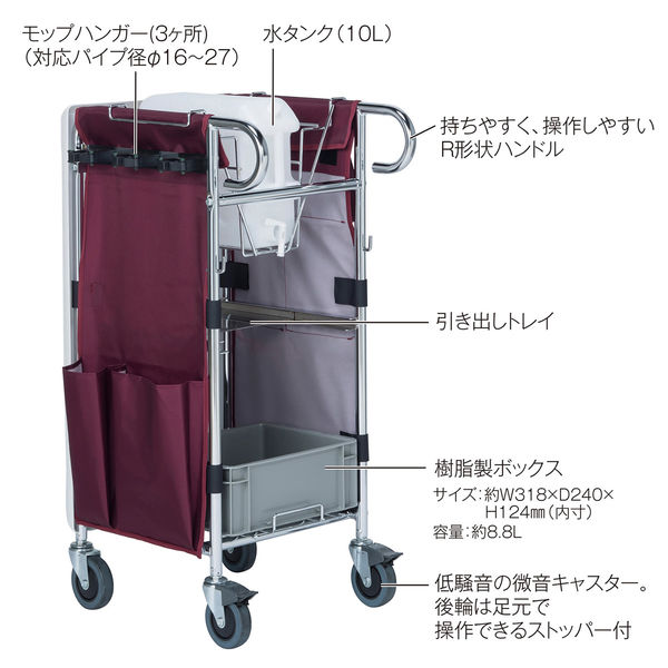 軒先渡し】テラモト エアロカートΣ（すいがら回収） ボルドー