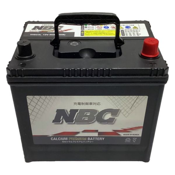 NBC 国産車用バッテリー 充電制御車対応 CALCIUM PREMIUM 95D23L 1個（直送品） - アスクル