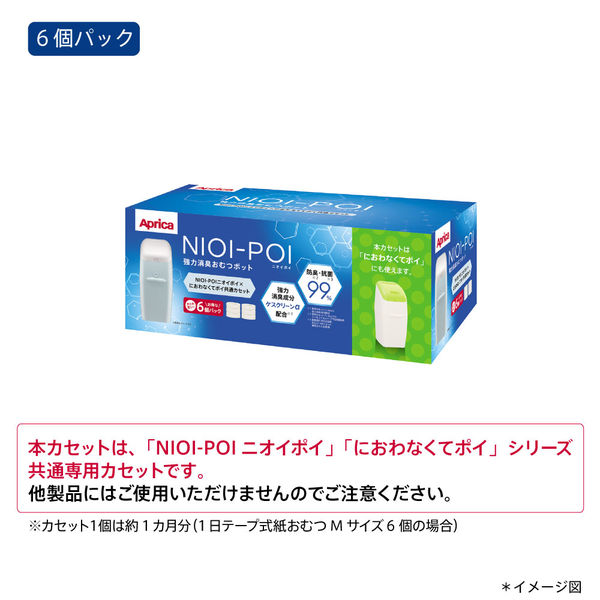 NIOI-POI ニオイポイ×におわなくてポイ 共通カセット 1セット（6個 