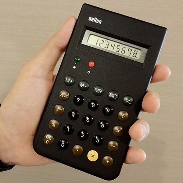 BRAUN ブラウン 電卓 BNE001BK 1個（直送品）