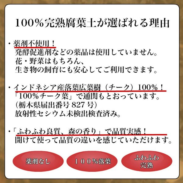 鹿沼興産 厳選完熟腐葉土 20L 229757 1袋（直送品） - アスクル