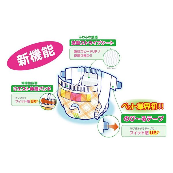 楽天市場】マナーおむつのび〜るテープ付きジャンボパックLL