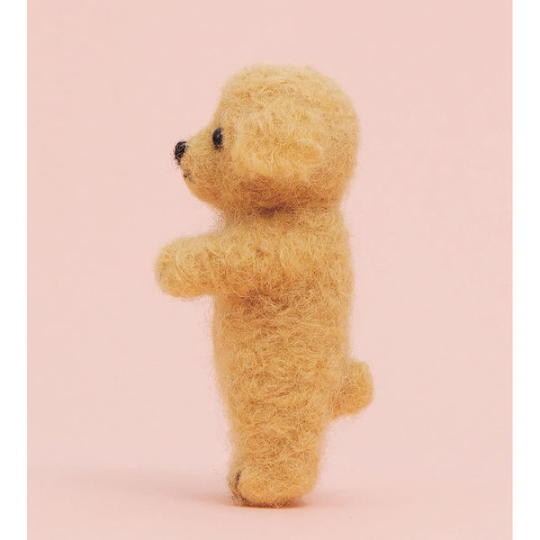ハマナカ 羊毛キット 須佐沙知子 デザイン ふわふわ羊毛でつくるフェルト犬 トイプードル (立ちポーズ) H441-609