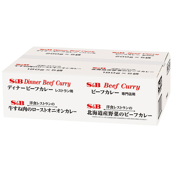 エスビー食品 レストランレトルトカレーギフトRRC-50 20食入（4種類×5食）2箱 - アスクル