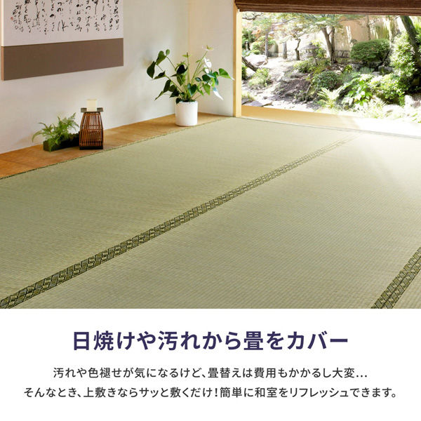 玄関渡し】 萩原 い草カーペット 備前（びぜん） 36間4.5畳 273×273cm（直送品） - アスクル