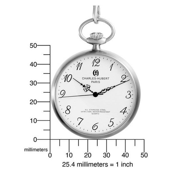 CHARLES-HUBERT(チャールズ・ヒューバート) 懐中時計 クォーツ 47mm SS