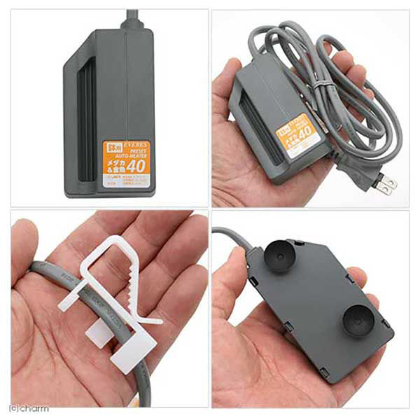 エヴァリス プリセットオートヒーター 鉢用 メダカ&金魚 40 214942 1