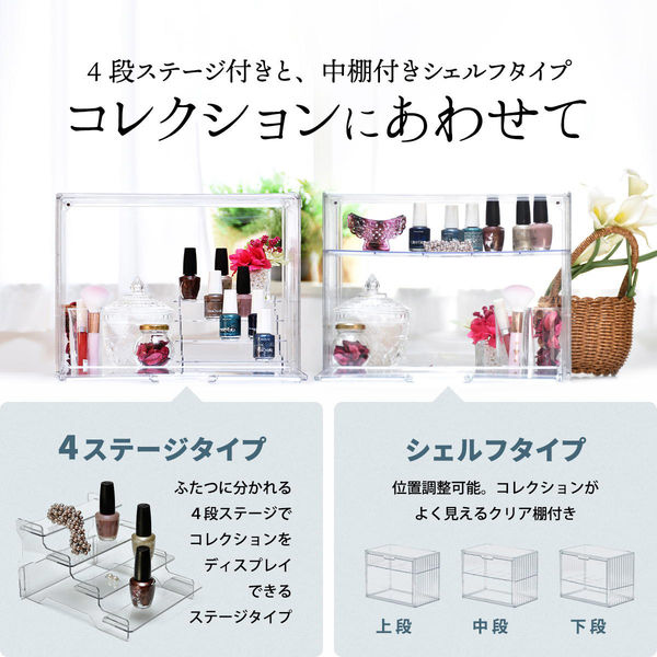 軒先渡し】B.Bファニシング 棚付 マルチクリアボックス クリア