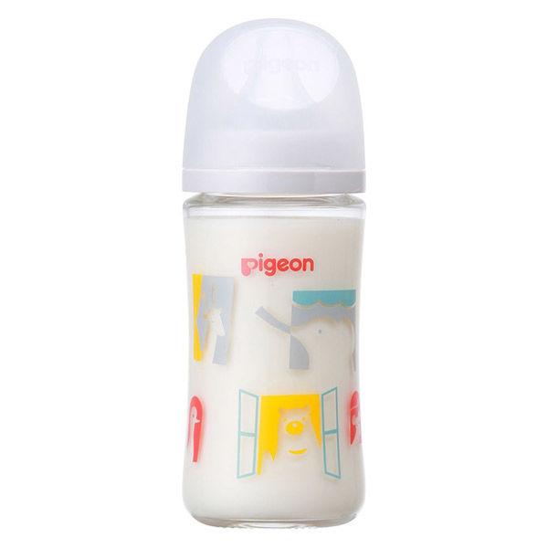 ピジョン 母乳実感ガラス 240ml（Zoo） 哺乳瓶 5個 - アスクル