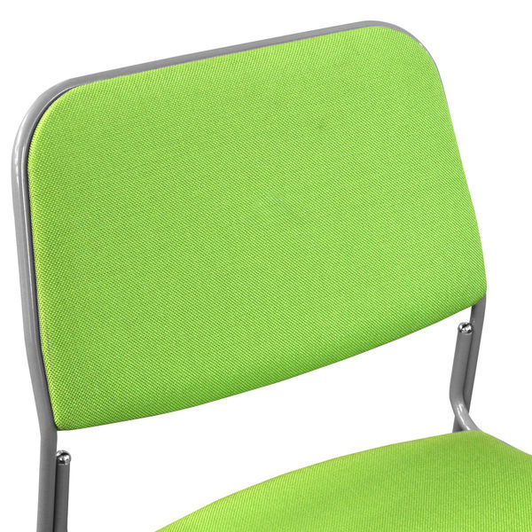 【軒先渡し】ナカバヤシ スタッキングチェア NSF ファブリック グリーン NCS-NSFF00205G 1セット(5脚入)（直送品） 会議用椅子／ミーティングチェア／スタッキングチェア P2222598327(17034円)