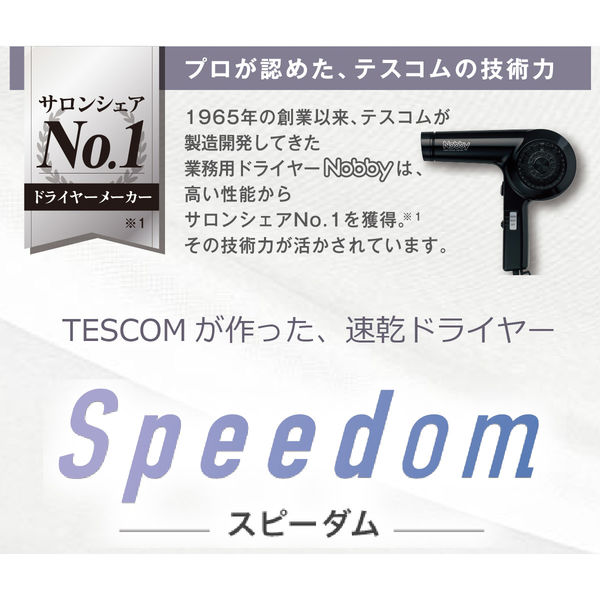 ヘアドライヤー プロテクトイオン 折りたたみ ラク抜きプラグ Speedom