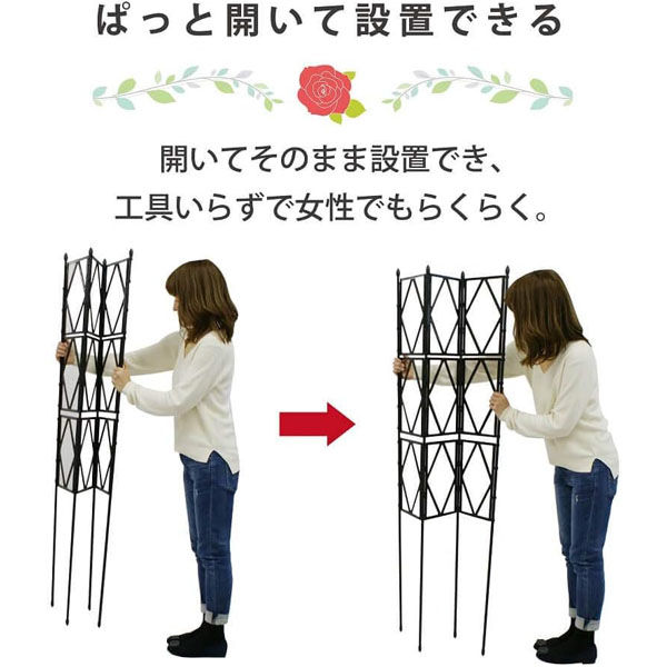 紫水晶品　No,1 スライスレンガ １箱100枚入り（約1.72 ㎡） 第一ビニール ローズトレリス 幅60cm×高さ150cm 4968438020266 1