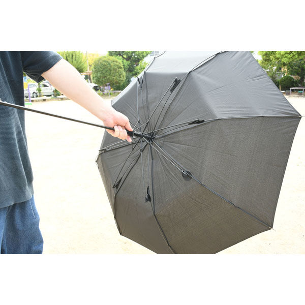 スギハラ 傘 さかさかさ 70cm ジャンプ ブラック (1セット:3個入