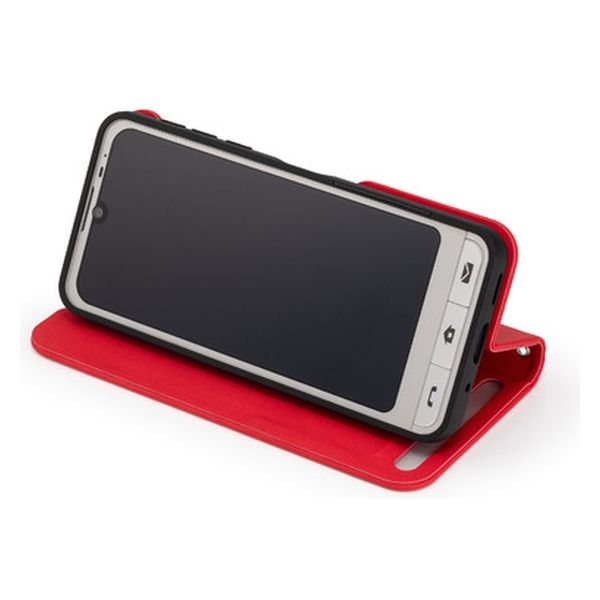 スマホアクセサリー BEP HANDLE WITH CARE GRIP STAND RED SoftBankSELECTION 耐衝撃 抗ウイルス 抗菌 Stand Flip for