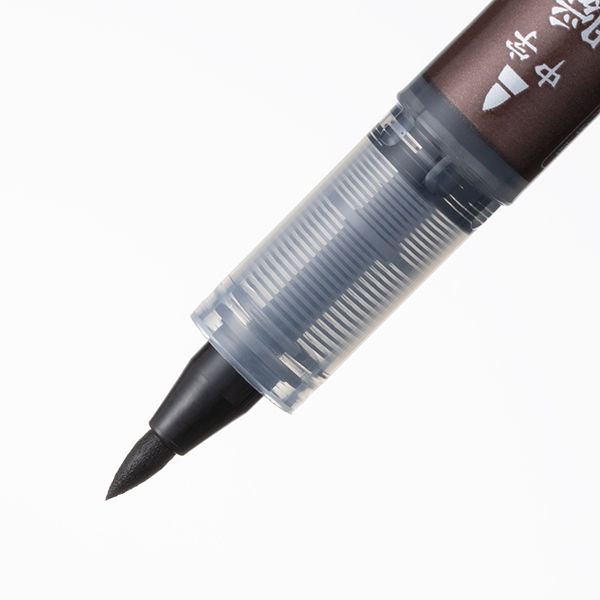 パイロット 筆ペン 瞬筆 二役 顔料 黒 SVSGW-35KS-B 1本 - アスクル