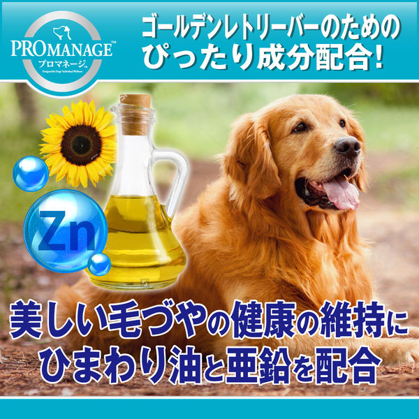 プロマネージ ドッグフード 成犬用 ゴールデンレトリバー専用 4kg 2袋