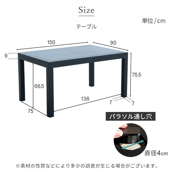 軒先渡し】三栄コーポレーション屋外設置 水洗い可能 ラタン調