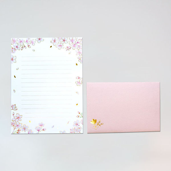 包む レターセット 桜 TL103 1セット（5冊）（直送品） - アスクル