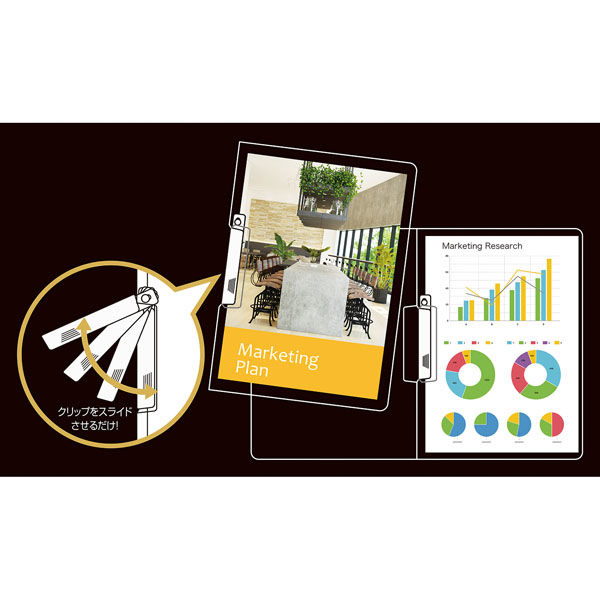 セキセイ クリップインファイル 高透明 クリア KP-2115-90 1冊