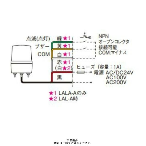 シュナイダーエレクトリック 緑 φ170 LED表示灯+電子音 24V LALAー24G