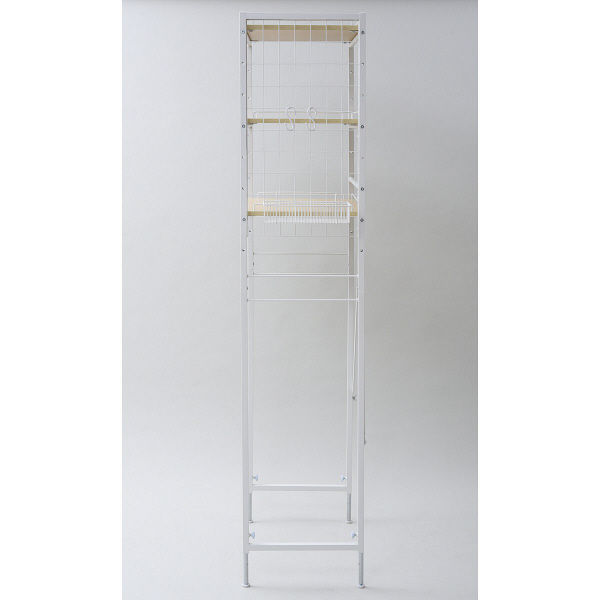 YAMAZEN（山善） 設置が簡単ランドリーラック ホワイト RAL-90 1