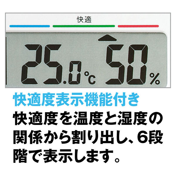 セイコータイムクリエーション デジタル時計 快適度表示付電波掛置兼用