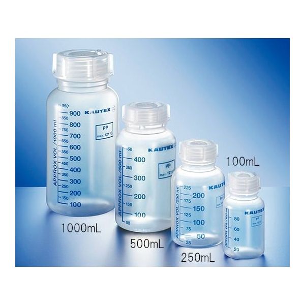 アズワン 広口瓶 KAUTEX(R) 250mL 2000783859 1本(1個) 3-7135