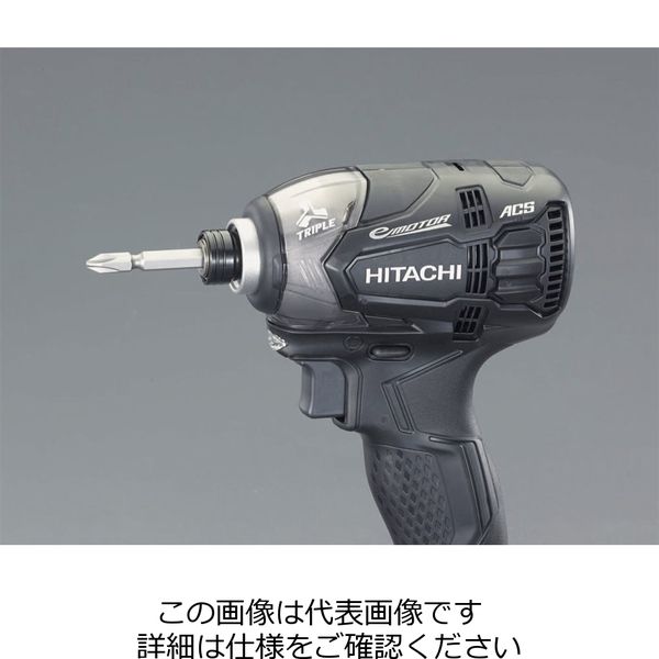 エスコ DC14.4V インパクトドライバー(バッテリー2個付/黒) EA813DB