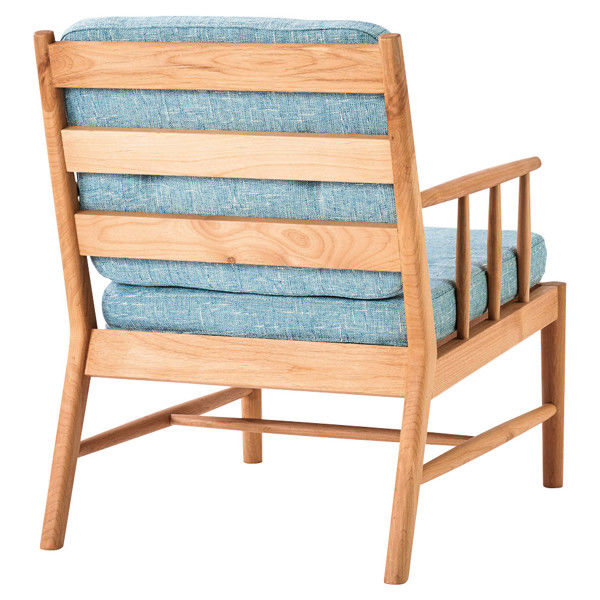 Yoshikei （吉桂） TERRACE（テラス） 1人掛けソファ クッション付 ブルー 幅540mm 1脚（直送品） 吉桂 テラス ブルー 540mm 奥行 680mm 高さ 700mm